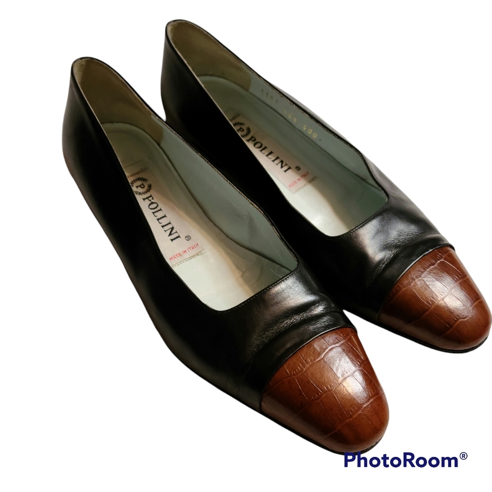 Pollini Made In Italy Womens Leather Shoes 36 1/2